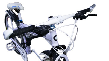 Складной велосипед с литыми колесами